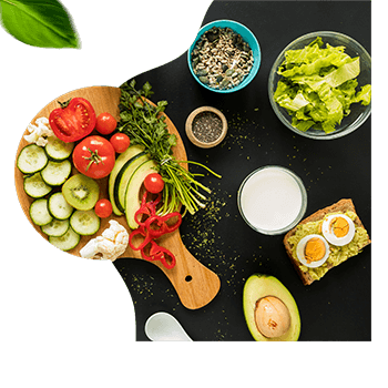 planche apéro de légumes d'un marché